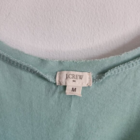Ladies SZ M J Crew Factory Mint Green Sequin Tank Top - Picture 3 of 3